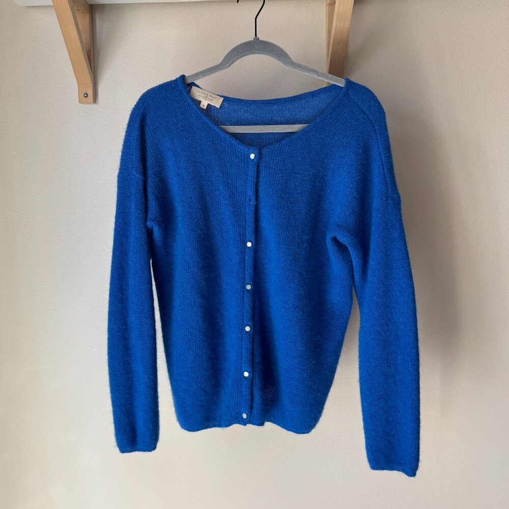 Sezane Royal Blue gaspard cardigan
